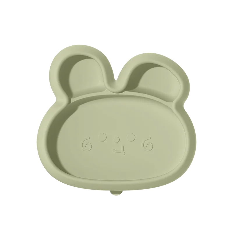 Bear Shaped Silicone Baby Plate