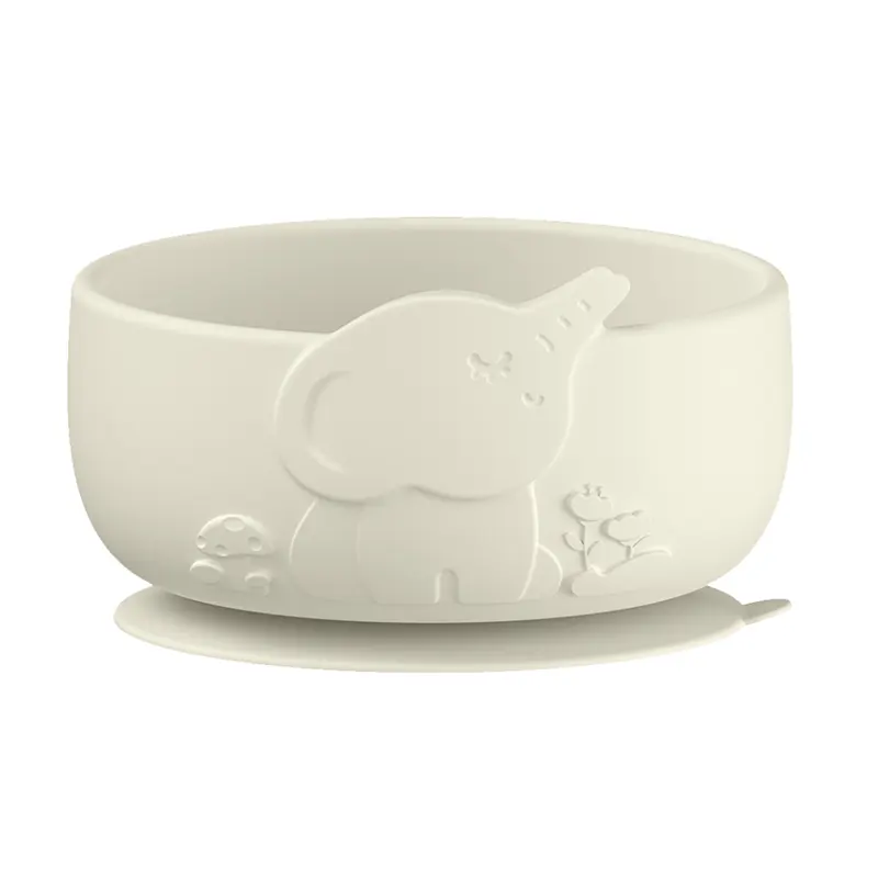 Elephant Shaped Suction Silicone Baby Bowl