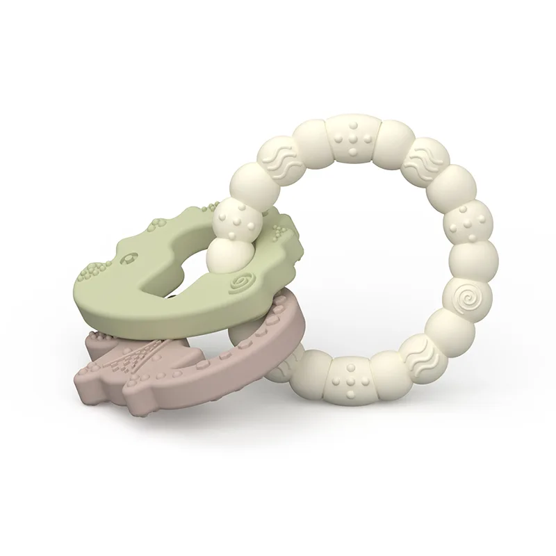 Fox and Hedgehog Ring Shaped Silicone Baby Teethers