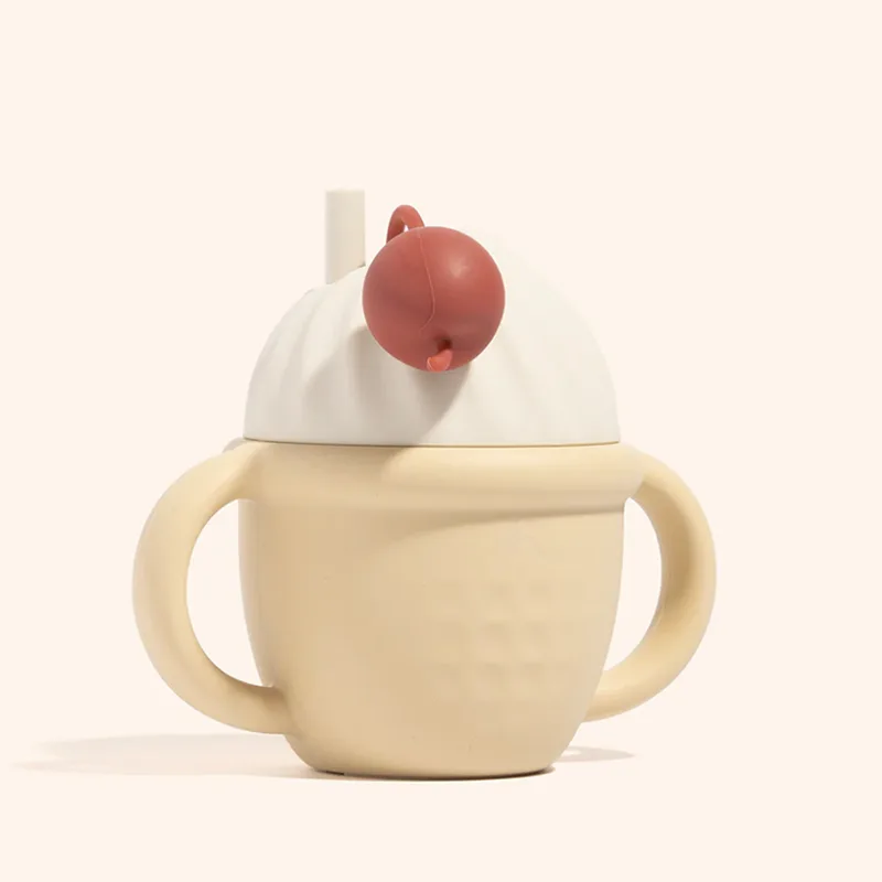 Ice Cream Shaped Silicone Baby Training Cup