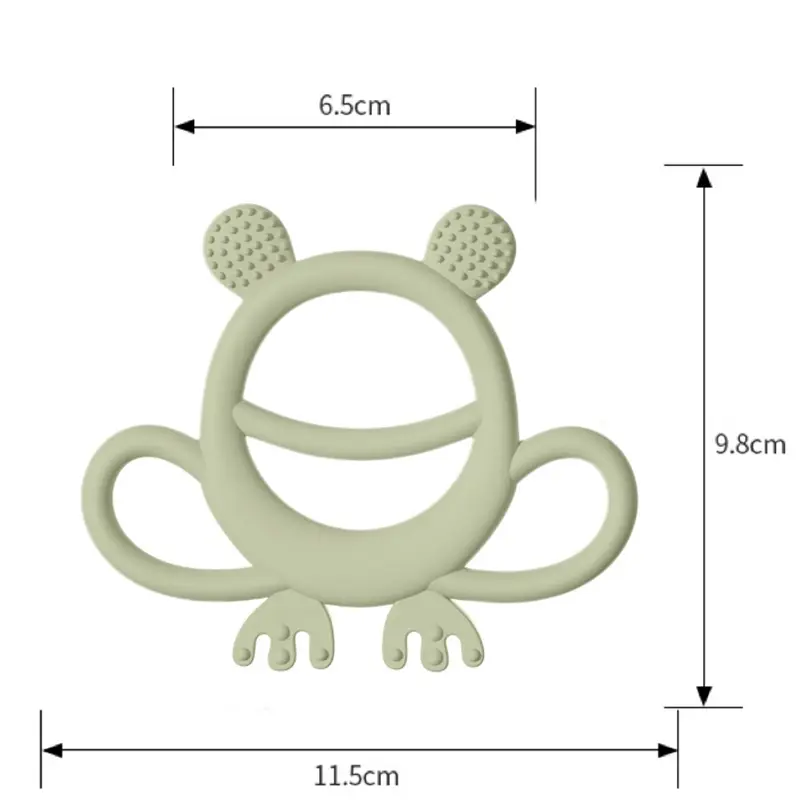 Frog Shaped Silicone Baby Teether