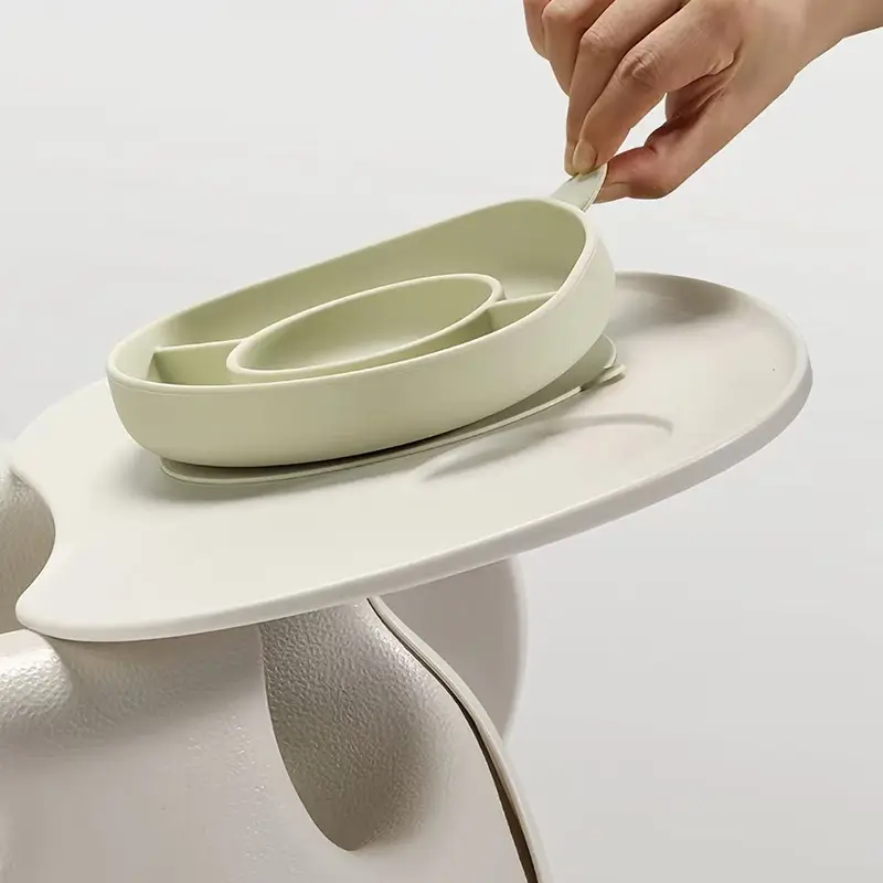 Bear Shaped Silicone Baby Plate