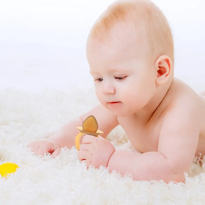 Strawberry Shaped Silicone Baby Teether