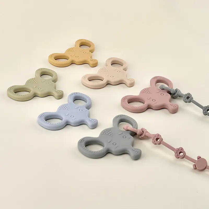 Elephant Shaped Silicone Baby Teether
