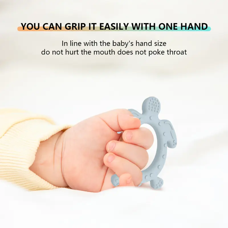Turtle Shaped Silicone Baby Teether