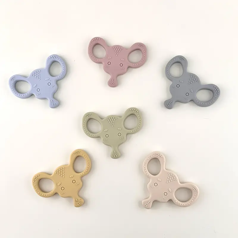 Elephant Shaped Silicone Baby Teether