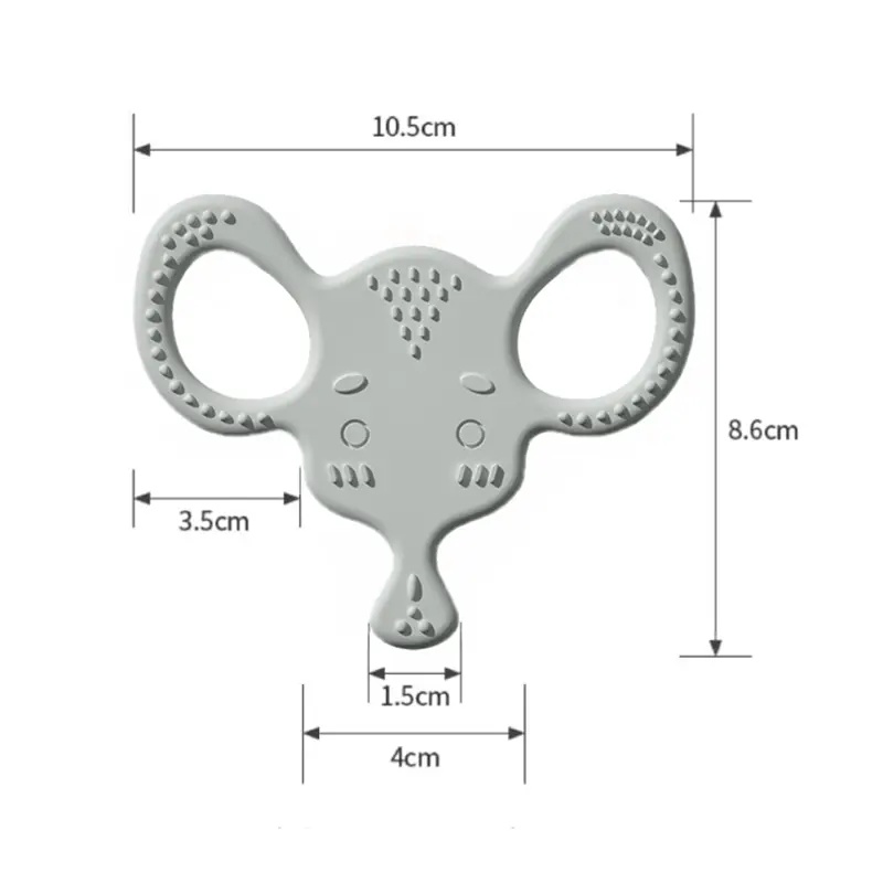 Elephant Shaped Silicone Baby Teether