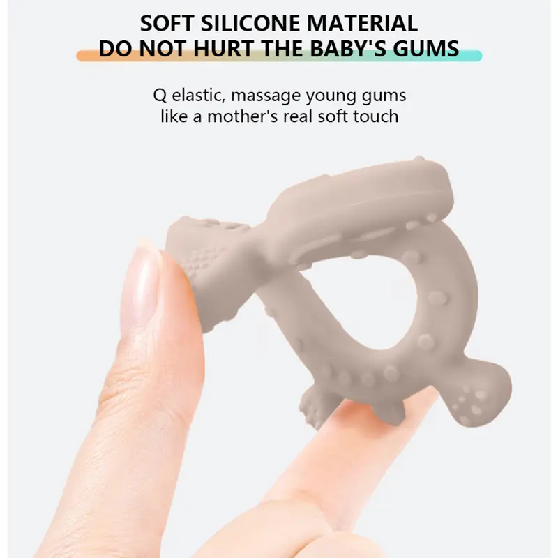 Turtle Shaped Silicone Baby Teether
