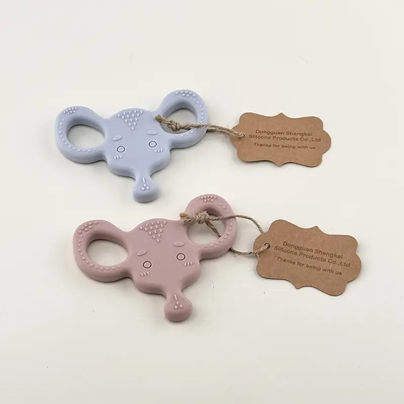 Elephant Shaped Silicone Baby Teether