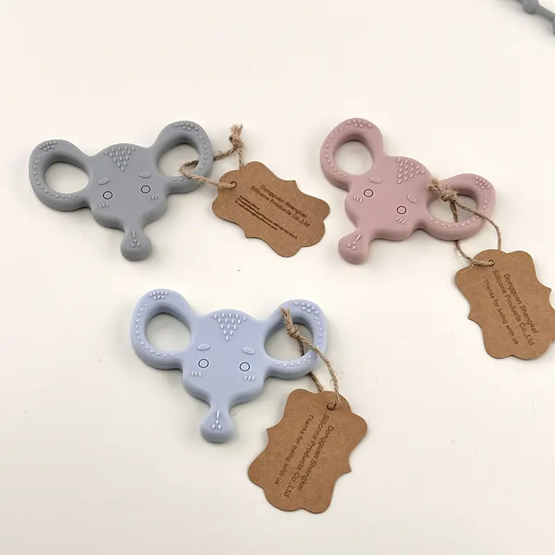 Elephant Shaped Silicone Baby Teether