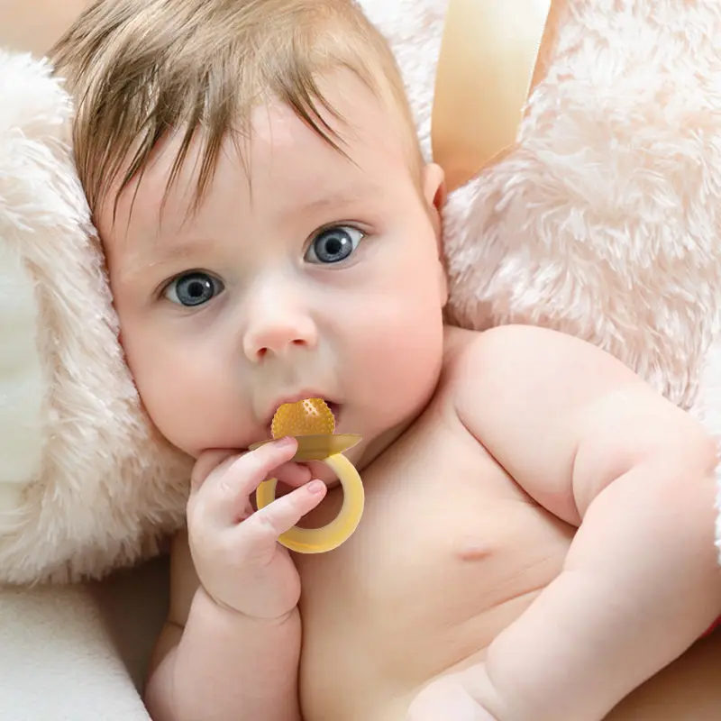 Strawberry Shaped Silicone Baby Teether