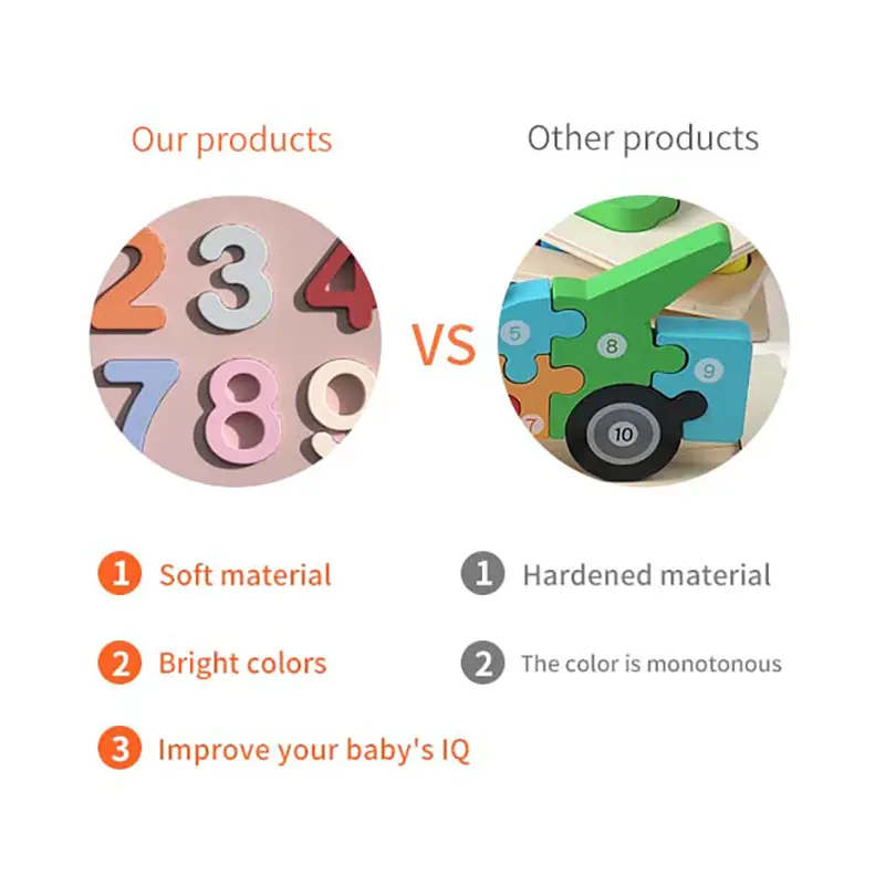 Silicone Number Puzzle Toy