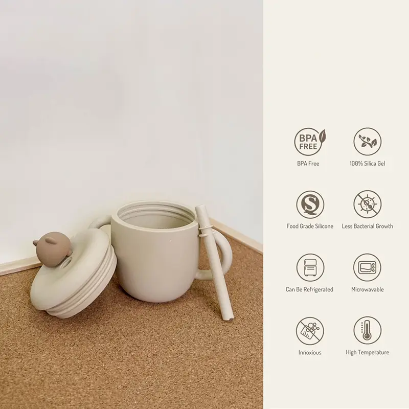 Bear Shaped Silicone Baby Training Cup