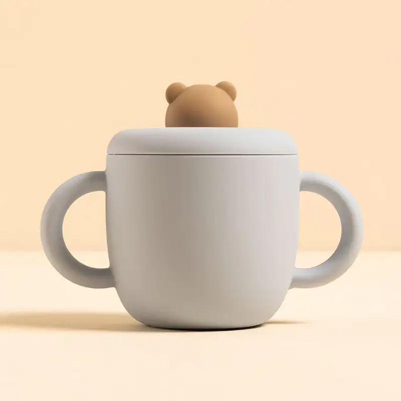 Bear Shaped Silicone Baby Training Cup