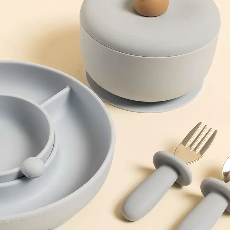 Bear Shaped Suction Silicone Baby Bowl