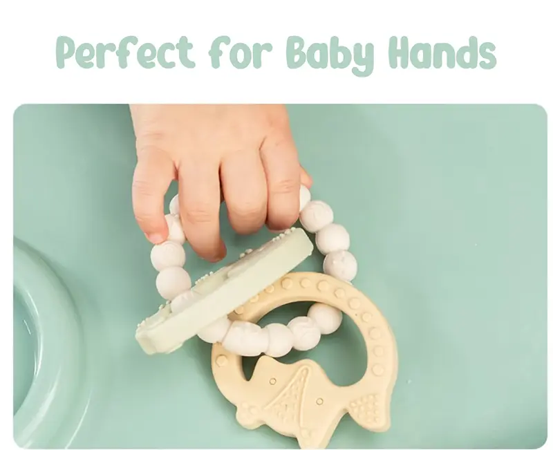 Fox and Hedgehog Ring Shaped Silicone Baby Teethers