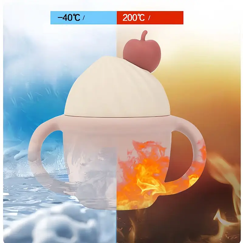 Ice Cream Shaped Silicone Baby Training Cup