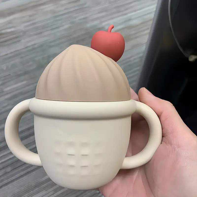 Ice Cream Shaped Silicone Baby Training Cup
