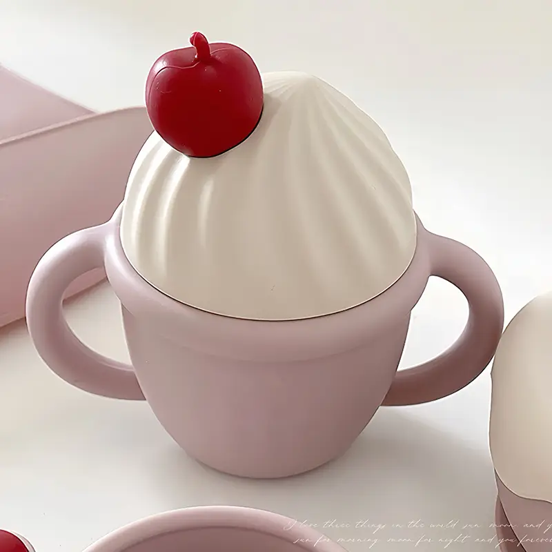 Ice Cream Shaped Silicone Baby Training Cup