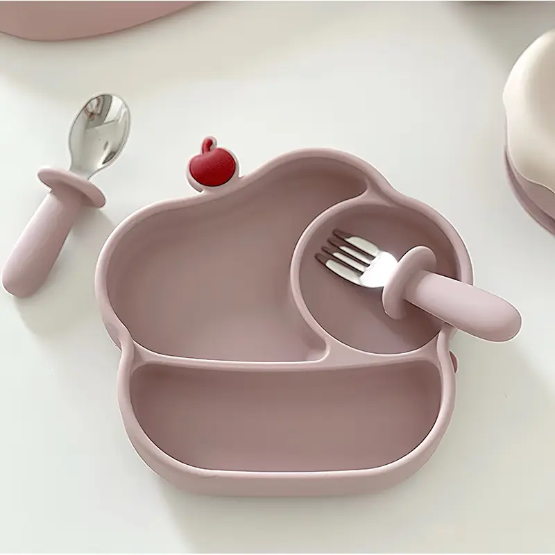 Ice Cream Silicone Baby Plate