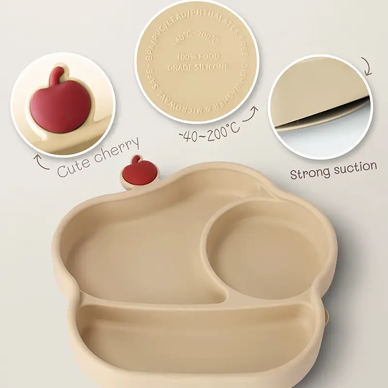 Ice Cream Silicone Baby Plate