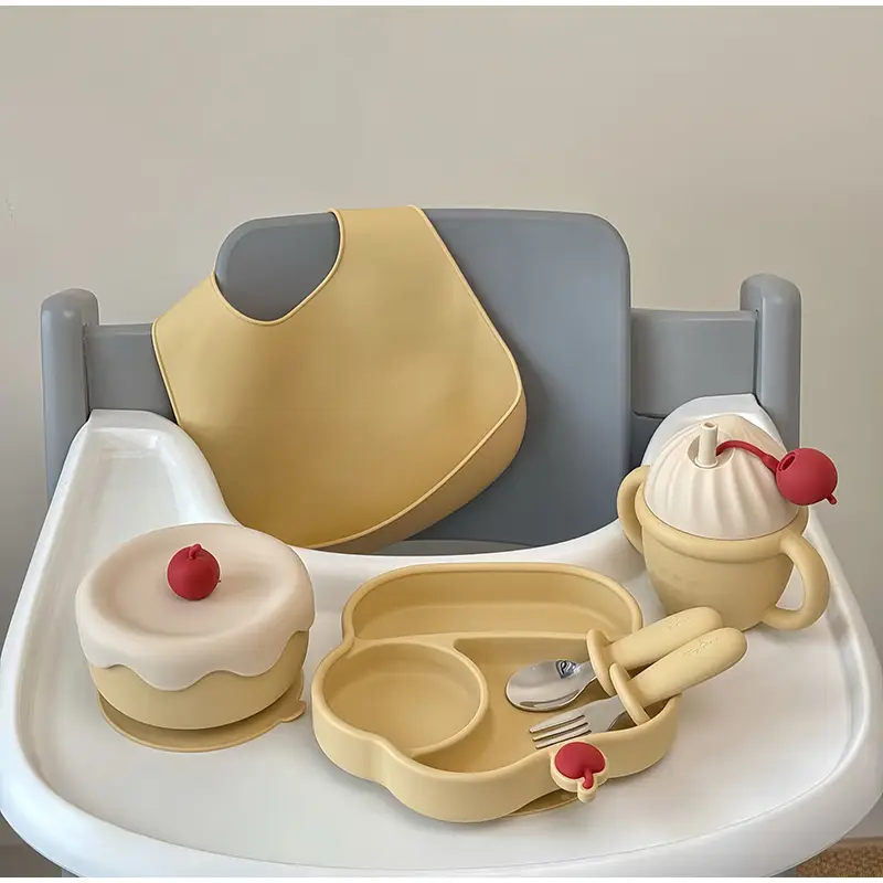 Ice Cream Silicone Baby Bowl
