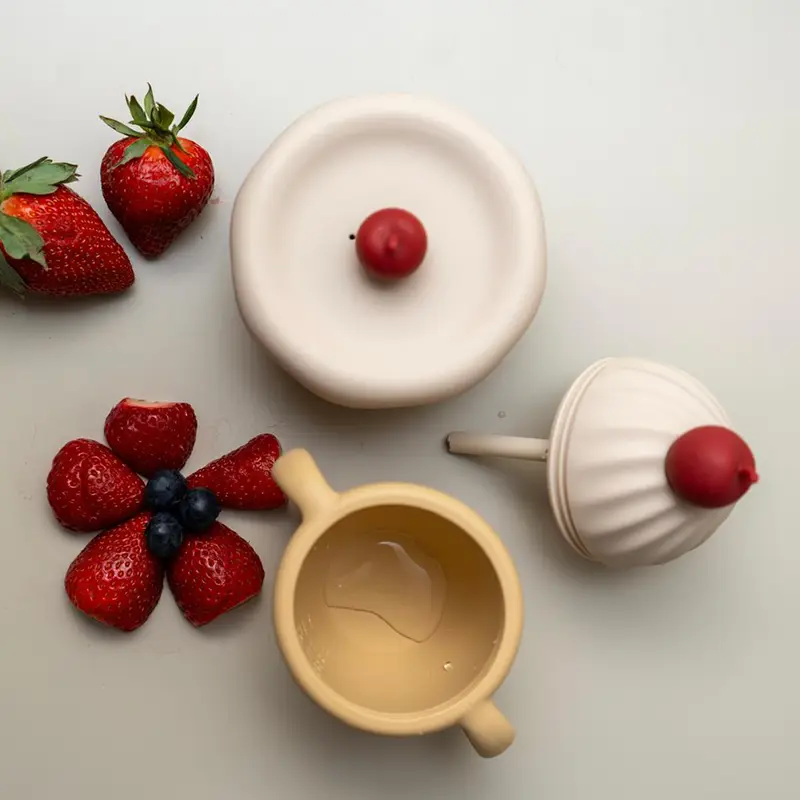 Ice Cream Silicone Baby Bowl