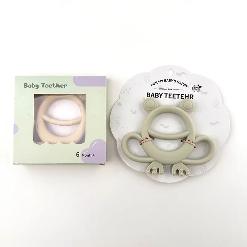 Frog Shaped Silicone Baby Teether