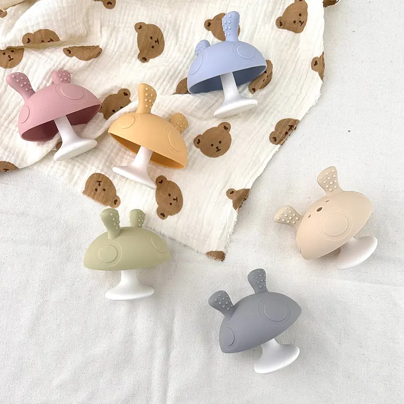 Mushroom Shaped Silicone Baby Teether