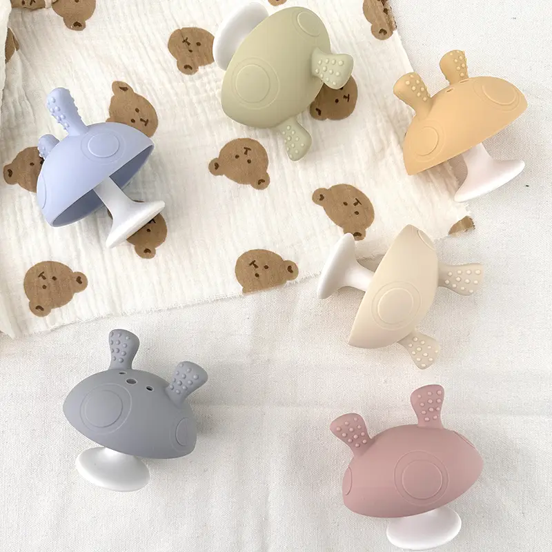 Mushroom Shaped Silicone Baby Teether