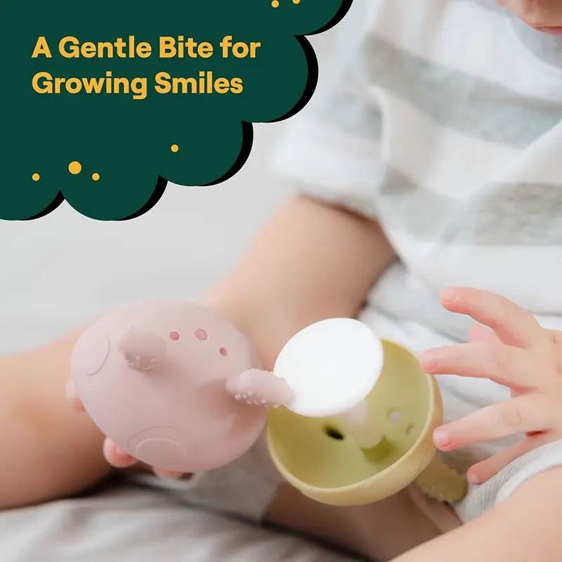 Mushroom Shaped Silicone Baby Teether