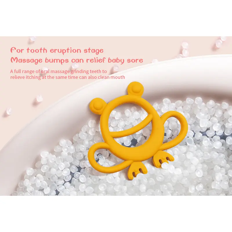 Frog Shaped Silicone Baby Teether