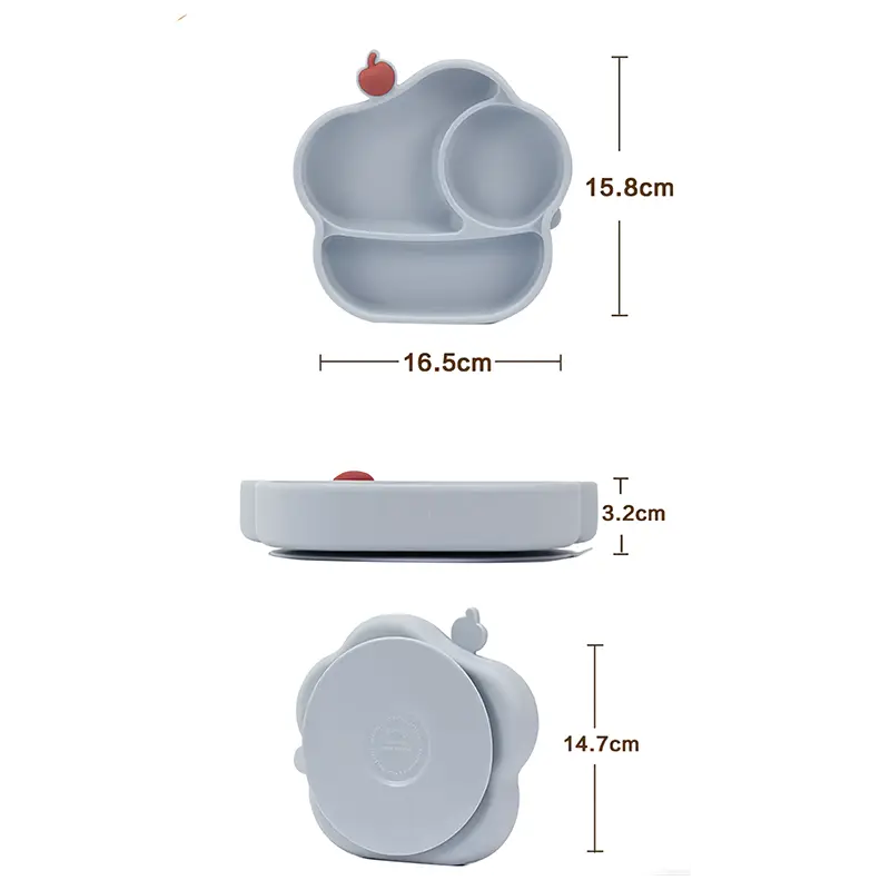 Ice Cream Silicone Baby Plate