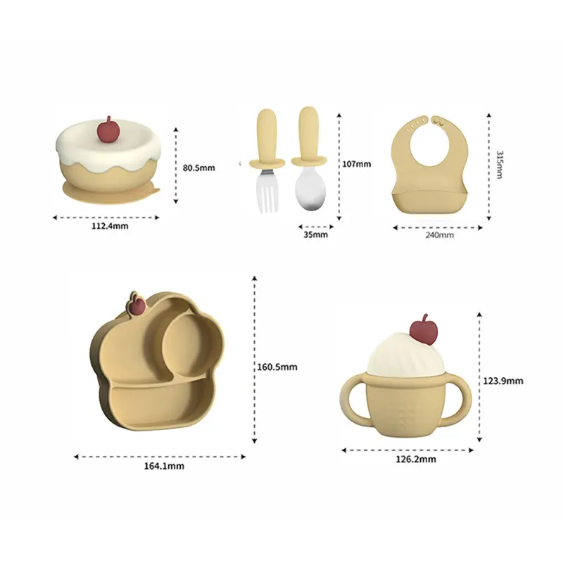 Ice Cream Shaped Silicone Baby Training Cup