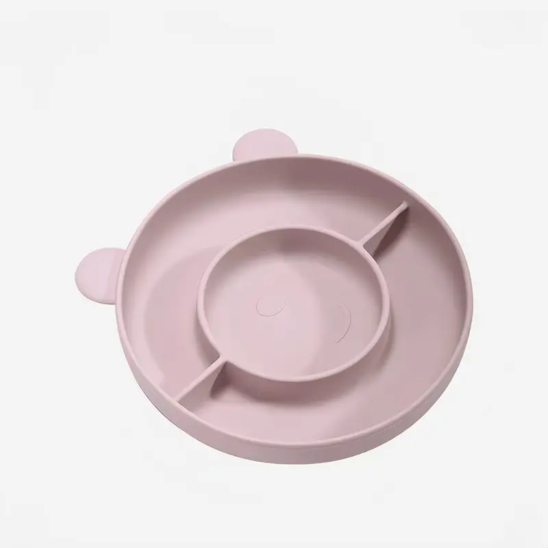 Bear Shaped Silicone Baby Plate