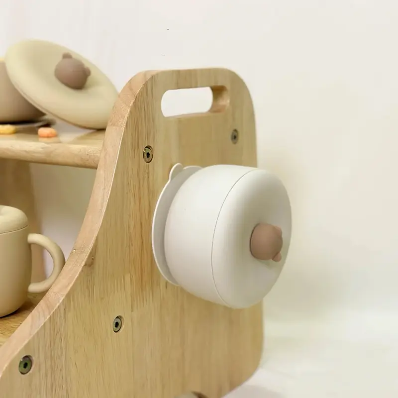 Bear Shaped Suction Silicone Baby Bowl