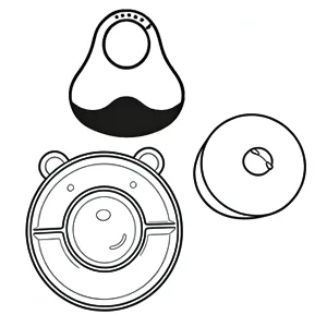 Silicone Baby Feeding Set