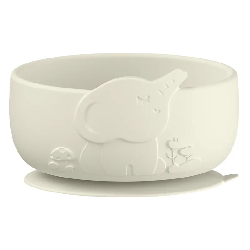 Elephant Shaped Silicone Baby Feeding Set
