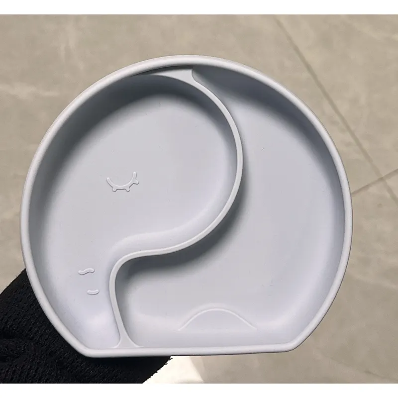 Elephant Shaped Silicone Baby Feeding Set