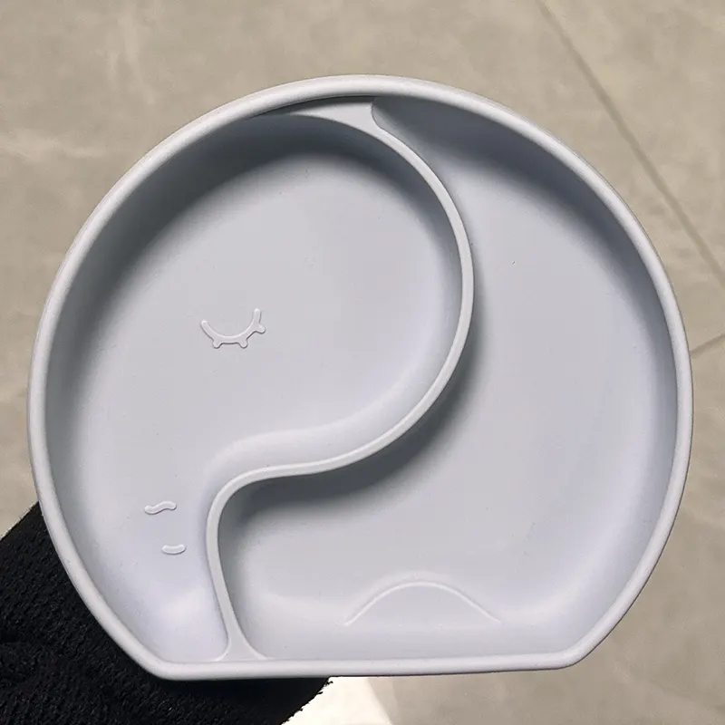 Elephant Shaped Silicone Baby Plate