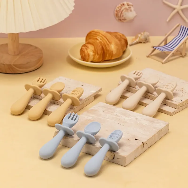Bendable Silicone Fork and Spoon Set