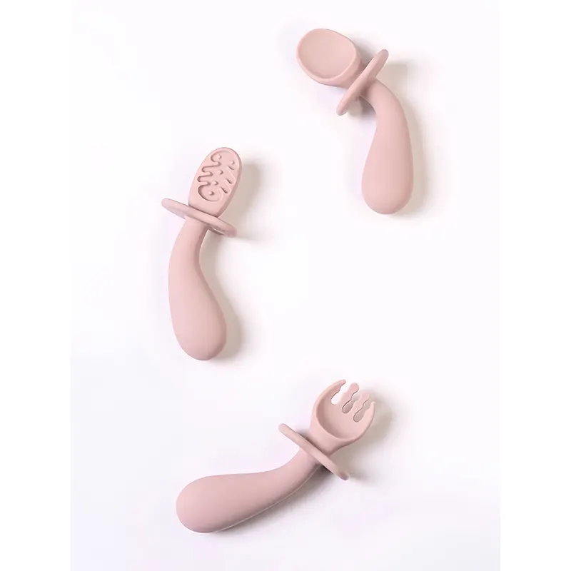 Bendable Silicone Fork and Spoon Set