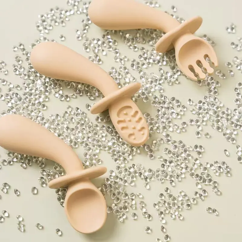 Bendable Silicone Fork and Spoon Set