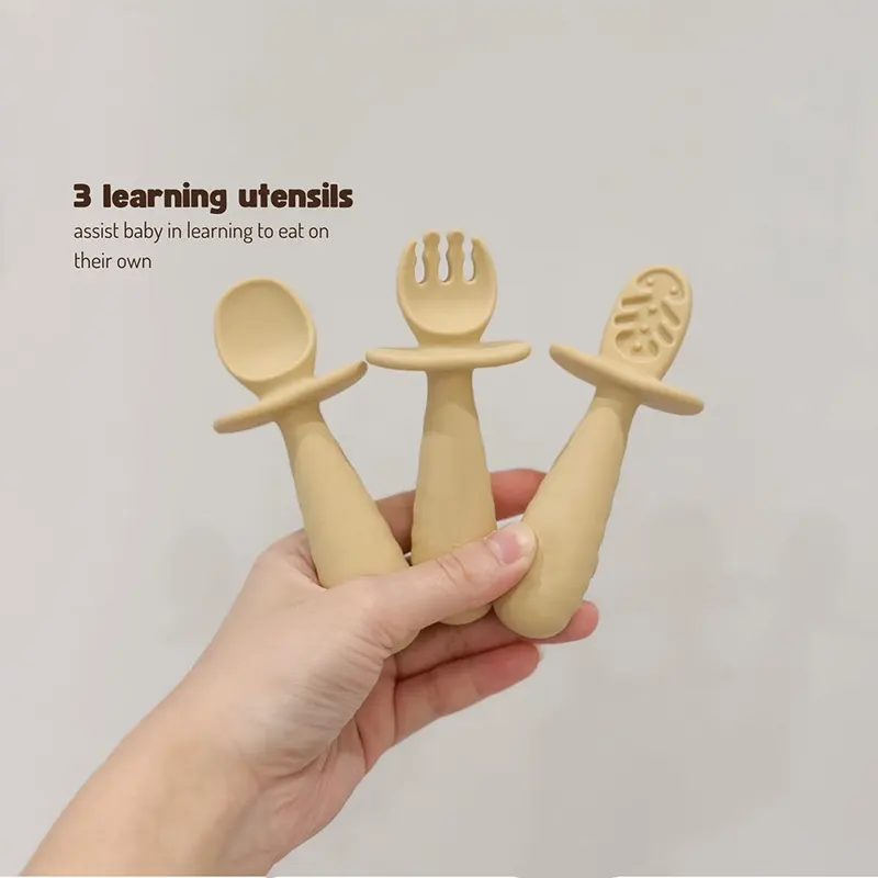 Bendable Silicone Fork and Spoon Set