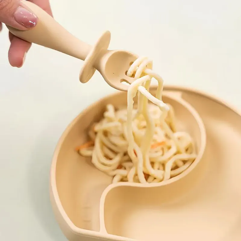 Bendable Silicone Fork and Spoon Set